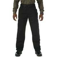 5. Тактически мъжете активни работни панталони, превъзходно прилепване, двойно подсилено, памук, черно, 36W 32L, стил 74251