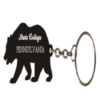 Държавен колеж Пенсилвания сувенирен метален мечка ключодържател