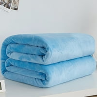 Shulemin супер мек твърд цвят удебелен топъл фланелен одеяло диван спалня хвърляне на килим, лилаво