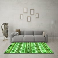 Ahgly Company Indoor Square Abstract Green Modern Area Rugs, 6 'квадрат