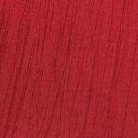 Ultimate Textile Crinkle Taffeta - квадратна покривка на Delano - за парти, сватба, домашно хранене, хотел и кетъринг, червено