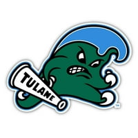 Tulane University Green Wave Vinyl Mascot Decal Sticker