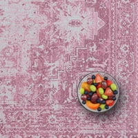 Машинна миеща се зона за килим с неплънка за спалня за спалня баня кухня отпечатана персийска реколта домашен декор декорация на пода килим постелка