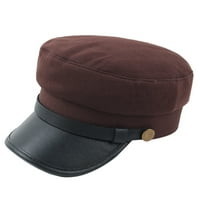 Мъже жени шапка винтидж барета плоска горна удобна дишаща шапка за свободното време ваканция ежедневна шапка