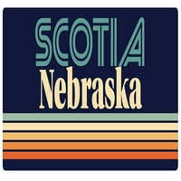 Scotia Nebraska Vinyl Decal Sticker Retro дизайн