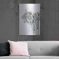 Луксовото метално изкуство „възвърна“ от Марк Аланте, метално изкуство на стената, 24 x36