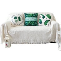 Едно отварящо се миеща мебел протектор ресни хвърлете леко меко легло диван селска къща одеяла
