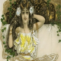Art Nouveau Beauty Poster Print от Mary Evans Picture Librarypeter & Dawn Cope Collection