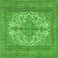 Ahgly Company Indoor Rectangle Persian Green Traditional Area Rugs, 5 '8'