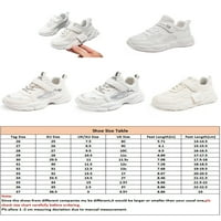 Crocowalk Girls Soft Magic Tape Бели обувки за бягане комфорт плосък атлетически джогинг кръг пръст маратонки