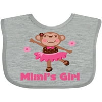 Момиче от маниерката на MIMI Monkey Giber Baby Girl Bib