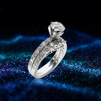 Keusn Rose Diamond Ring, Диамантен пръстен на Свети Валентин, розов пръстен, диамант, пръстен на шпаковете, лек пръстен, нов творчески пръстен, може да бъде подреден, за да носи