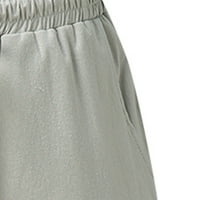 Панталони за мъже тънък прилягат летни ежедневни панталони дантелени джобни панталони
