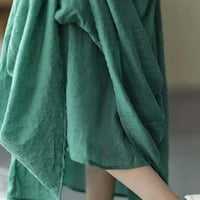 Женски средна дължина памучно бельо пола лятна отстъпка за свободното време тренировка спортно свободно мода удобна продажба солидна еластична талия панталони за момичета армия зелено xl