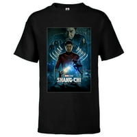 Marvel Shang-Chi и The Legend of the Ten Movie Poster-тениска с къс ръкав за деца-персонализирано черно