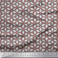 Soimoi памучен voile плат Геометрична мандала печат тъкан от двор широк