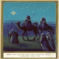 Пътешественият плакат на влъхвите от библиотека с картини на Мери Еванс
