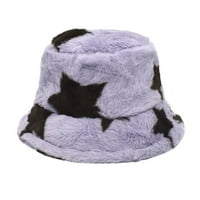 Yinguo Korean версия на женската печатница Рибар шапка зима на открито топла капачка Моден моден басейн шапка