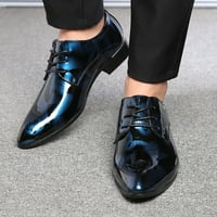 Обувки за класически стил за мъже се плъзгат на кожена кожа с ниска гумена подметка на петата работа за ходене за мъже кожени високоговорители обувки
