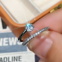 Микро комплект цирконов пръстен за жени Модни бижута Популярни аксесоари за съпруга