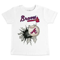Малко дете мъничко бяло атланта Braves бейзболна тениска за сълзи