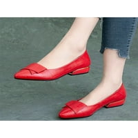 Жените мокасители се плъзгат върху плоски обувки комфорт плоски женски рокля обувки дами дами неплъзгащи се червени 5