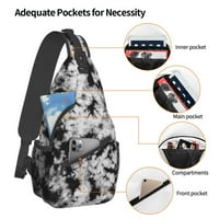 Вратовръзка багрила раница гърди чанта за прашка кръстосана чанта за рамо на ден за туризъм за пътуване жени мъже
