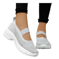 Eczipvz дамски обувки Slip on Dishee Mesh Walking Shoes Жени модни маратонки комфорт клин платформа мокалиси