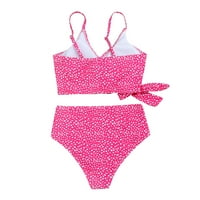 Finelylove бански костюми Push-Up Bandeau Style Style Bikini Pink M