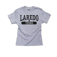 Trendy Laredo, Texas със Stars Girl Youth Youth Grey тениска