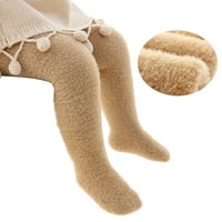 Момичета дрехи размер бебе момичета меки топли зимни чорапогащи чорапи, чорапи памук малко дете с пълна дължина панталони Чорага Деца гамаши чорапогащник