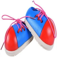 Yirtree дървена играчка за обувки за обувки Научете се да завържете обувки обувки Фини двигателни умения играчка, от 2