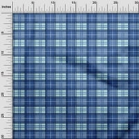 OneOone Polyester Lycra Fabric Madras Check Printed Fabric Wide