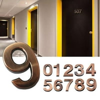 Стикер за номер на метална врата 0- цифри плочи знак къща G адрес E6S9