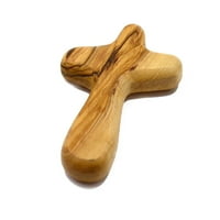 Малки ръчно дървени джобни кръстове дърво се придържат за кръстосано преносимо държане на Crucifi за молитва за размер на дланта за CRO