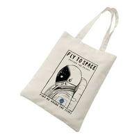 Ръчно държано платно чанта стилни жени морско куче платно тотални торбички чанта чанта чанта раменна чанта