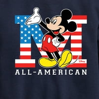 Disney - Americana - Mickey Flag All American - Toddler and Youth Crewneck Fleece Sweatsher