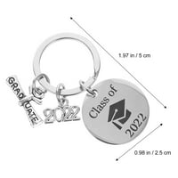 Абитуриентска чанта от неръждаема стомана висулка за сърце дизайн на подарък ключ пръстен