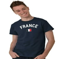 Франция Country Flag Soccer Fan Pride Графична тениска мъже или жени Brisco марки