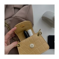 Toyella messenger женски ниша дизайн червило мини чанта кафе