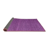 Ahgly Company Indoor Round Abstract Purple Modern Area Rugs, 8 'Round