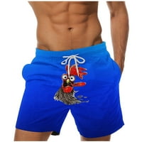 Мъжки дърпайте къси панталони Печат на дрезгави шорти на плаж Бермудите шорти