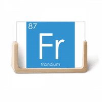 Кери Елементи Период Таблица Алкална метална франциум Fr снимка дървена фото рамка на плот дисплей