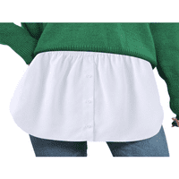Merqwadd жени регулируеми слоеве фалшиви горни пола с долна метене половина пола с дължина