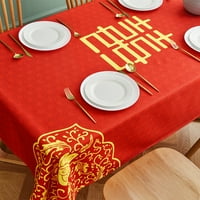 Bcloud двойно щастие покривки Китайски стил смес в стил широко използвайте сватбена маса за парти за парти