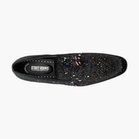Стейси Адамс Starling Rhinestone Slip на цветни бижута обувки черно 25580-001