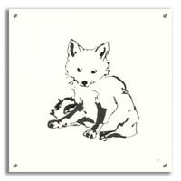 Епично изкуство „Линия Fox“ от Chris Paschke, Acrylic Glass Wall Art, 36 x36
