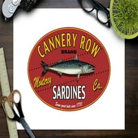 Монтерей, Калифорния, Cannery Row Sardines, етикет