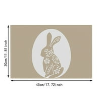 Великденски декорации за дома Честит великденски плаки за камион за зайче зайче за зайче сезонен пролетен миещи се места за декорация на масата за Великден зайче