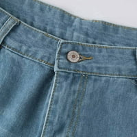 Къси панталони за жени Жан шорти Женски дамски джобни дънки Деним панталони Жена дупка отдолу секси ежедневни къси панталони Панталони синьо 2xl
